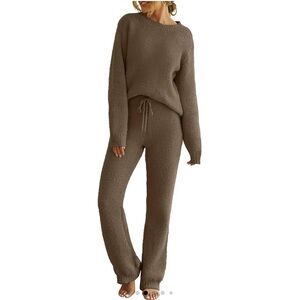 Cozy Coffee Brown Loungewear Set